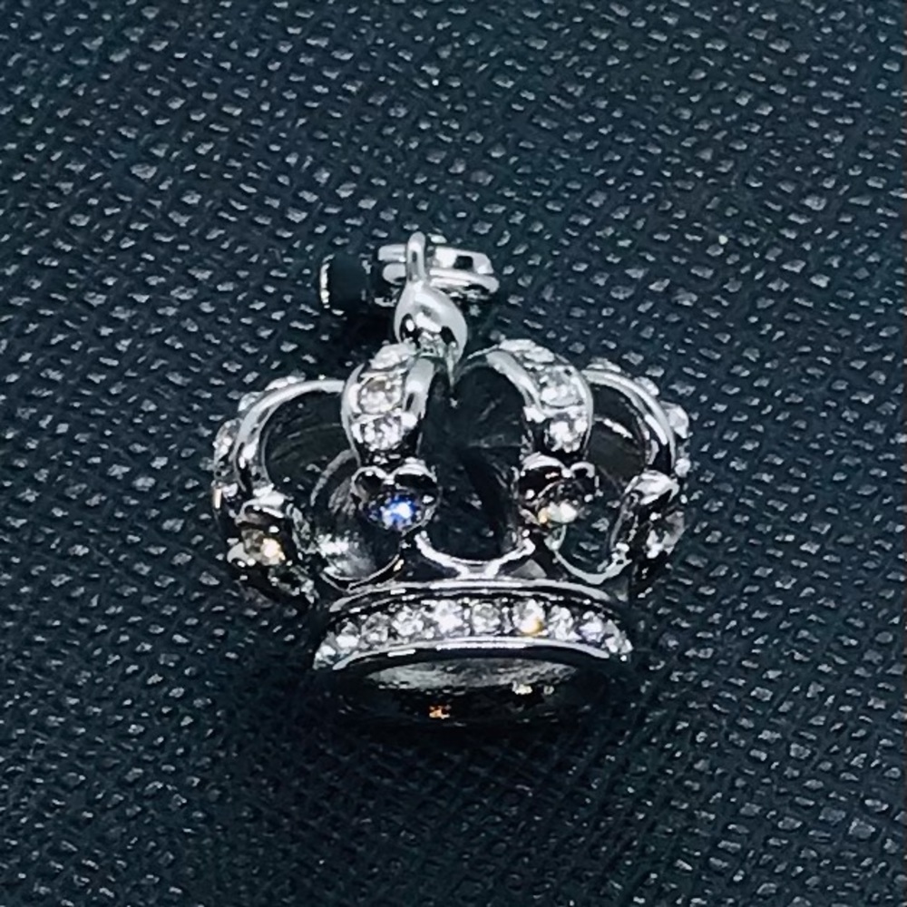 New, Juicy Couture Silver Tone Crown Charm